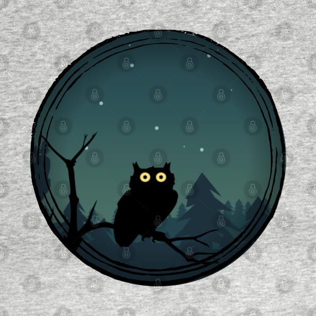 Night owl in the forest by Kahytal